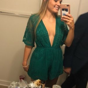 ISO HONEY PUNCH GREEN ROMPER